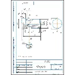 04.002 штуцер. Рабочий чертеж детали в компасе