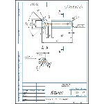 02.001 клапан. Рабочий чертеж детали в компасе