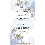 Анимированное видео  приглашения на свадьбу №wed24