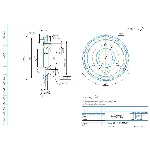 Чертеж детали фланец в компасе