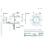 Чертеж детали стакан в компасе