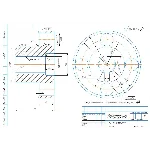 Чертеж детали полумуфта в компасе