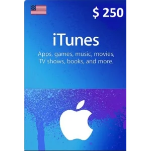 🟢ITunes Gift Card 250 USD (USA)🔑