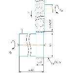 Схема круглого врезного шлифования вала в компасе