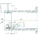 Схема растачивания глухого отверстия в компасе