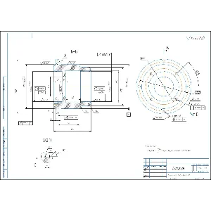 Чертеж детали стакан в компасе на формате А2