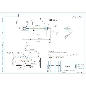 Чертеж детали винт специальный в компасе