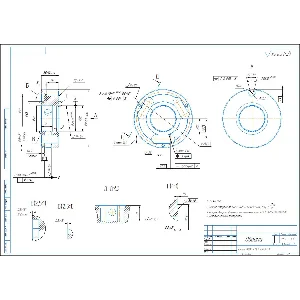 Чертеж детали "Обойма" в компасе
