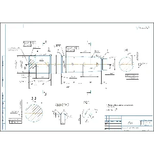 Чертеж детали "Вал редуктора" в компасе