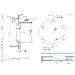 Чертеж детали крышка подшипника глухая в компасе