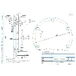 Чертеж детали крышка сквозная подшипника в компасе