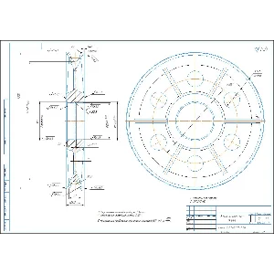 Блок канатный D300 мм - чертеж