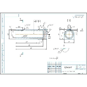 Чертеж детали "Крышка" в компасе