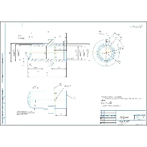Чертеж детали втулка в компасе