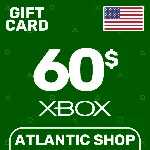 ⭐️Карта Пополнения Xbox 60$ (USD) США