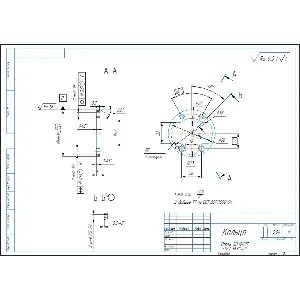 Чертеж детали кольцо в программе компас