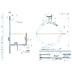 Чертеж детали хомут 0.13 в компасе