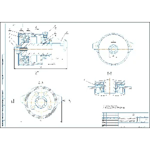 Чертеж механизм тормозной в компасе