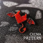Схема для бисера: Дьявольское сердце ❤️ RU|EN