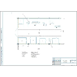 Чертеж планировки участка механической обработки детали