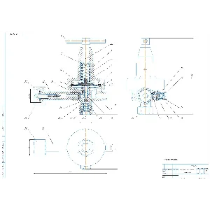 Чертеж редуктор кислородный 17-00 в компасе