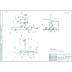 Чертеж и 3D модель детали кронштейн 0.35 в компасе