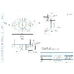 Чертеж детали фланец привода тахометра двигателя NVD-48