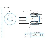 Чертеж ролик подшипниковый в компасе
