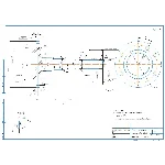 Чертеж и 3д-модель детали полуось заднего моста ВАЗ2106