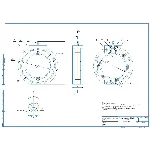 Чертеж корпуса заслонки DN200 в сборе