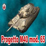 Progetto M40 mod. 65 в ангаре ✔️WoT Blitz Wargaming