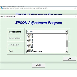 Сброс Epson L1210 L3210 L3250 L3251 L5290