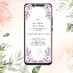 Анимированное видео  приглашения на свадьбу №0003