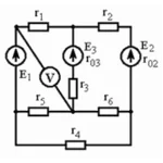 Задача 013006-0000-0001 (решение от ElektroHelp). Расчет сложной цепи постоянного тока.