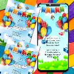 Анимированное приглашения Kids № 2