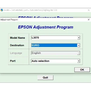 Сброс Epson L3050 L3070 Adjustment Program