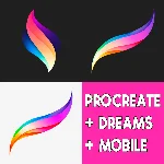 ⚡ Procreate + Dreams + Mobile iPhone iPad ios AppStore