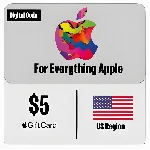 ⚡Подарочная карта Apple iTunes - 5$ 🇺🇸 ✅Дешевле🔥Без