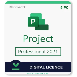 Project Professional 2021 Key 5 PC– Instant Delivery