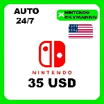 АВТО КАРТА ПОПОЛНЕНИЯ Nintendo eShop 35$ USD США 24/7