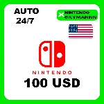 АВТО КАРТА ПОПОЛНЕНИЯ Nintendo eShop 100$ USD США 24/7
