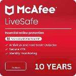 McAfee Livesafe 2025 Ключ на 10 лет