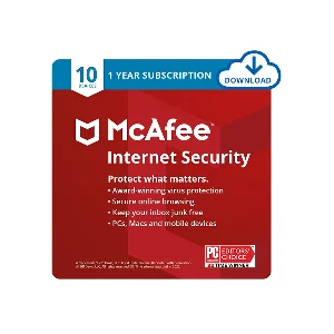 McAfee Internet Security 10 Devices 1 Year GLOBAL KEY