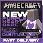 Minecraft Purple Heart Twitch Cape 💜 JAVA & Bedrock 💜