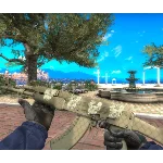 AK-47 | Safari Mesh С 4 СЛУЧАЙНЫМИ НАКЛЕЙКАМИ