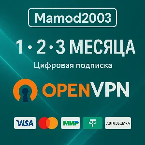 ✔️OpenVPN Франция Безлимитный трафик 1 МЕСЯЦ (.ovpn)