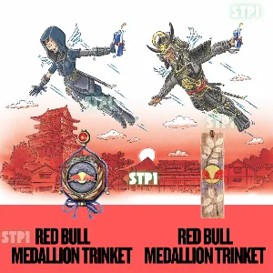 Assassin‘s Creed Shadows Медальон RED BULL+Плакетка