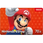 Nintendo eShop Польша 70 PLN - 500 PLN