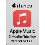 Apple  iTunes Music 3 Months Trial Key  BRAZIL Instant