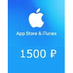 1500 руб AppStore iTunes подарочная карта пополненияRUR